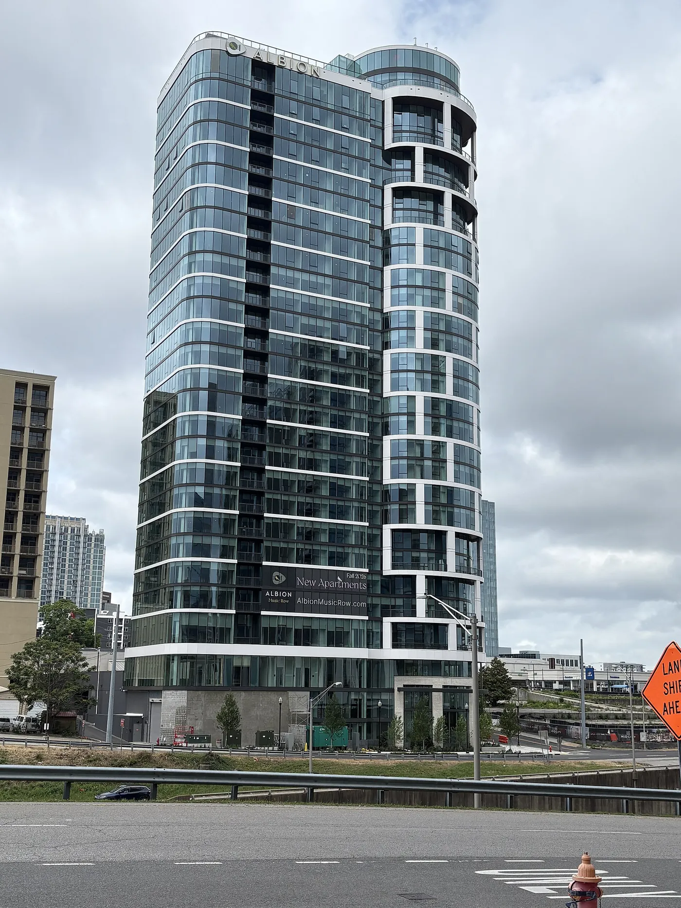 Building on Music Row seen from 13th Avenue